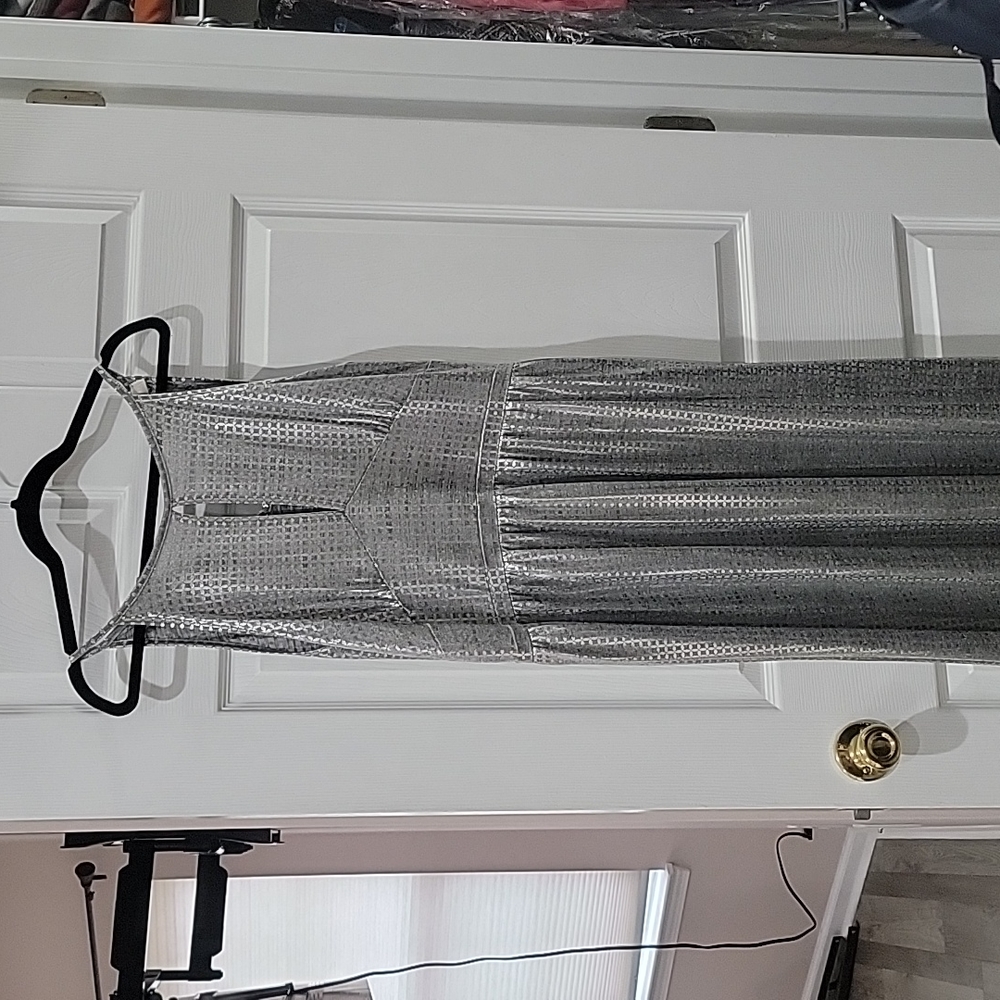 Michael kors metallic maxi dress size xl